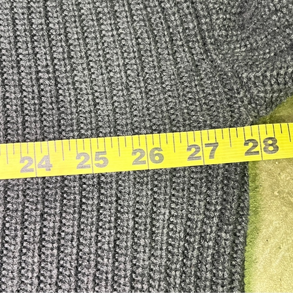 PACT - Fisherman Turtleneck Tunic Sweater 100% Cotton - Gray/Charcoal Size Large - Picture 6 of 8